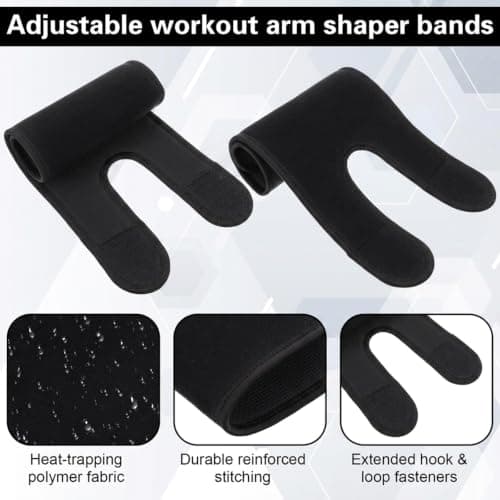 2 Pcs Arm Bands for Women Men, Neoprene Compression Sleeve Arm Bands — view 3