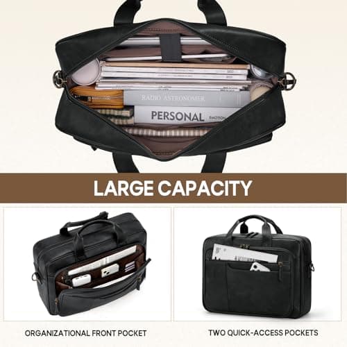 RAINSMORE Messenger Bags for Men 16 Inch Waterproof Laptop Bag — view 3