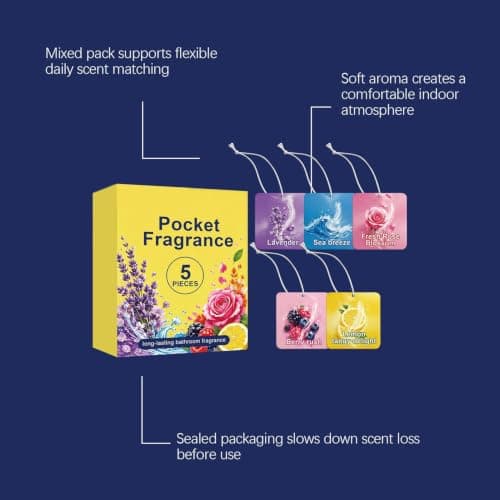 Fragrance Sachets 5 Pack Odor Eliminator Freshener Deodorizer — view 5