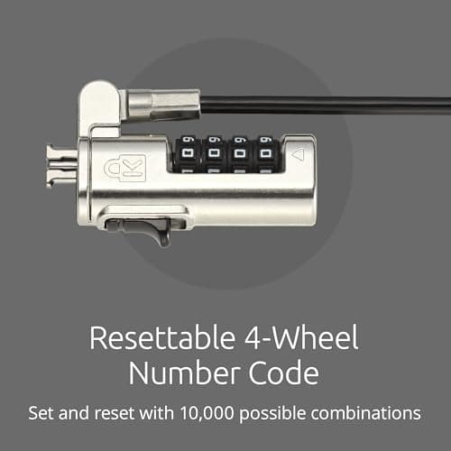 Kensington Combination Laptop Lock for Standard Security Slot, Resettable (K60213WW) — view 5