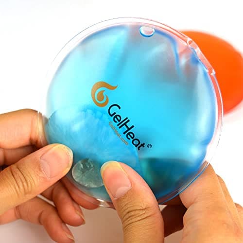 Pack of 5 GelHeat Instant Hand Warmers Round - Reusable Gel Click Heat Pads (Blue) — view 5