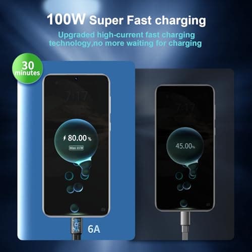 Multi Charger Cable USB A/C, 6 in 1 PD 60W Retractable Multi Charging Cable, Multiple Fast Charger Cable with Micro USB Type C Port for 16 Pro, 16 Plus, MaBook, Pad, Galaxy (Mint Green) — view 6