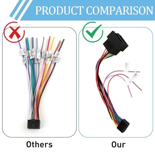 ISO Radio Wiring Harness Adapter 16 Pin Car Stereo Radio Wire — view 5