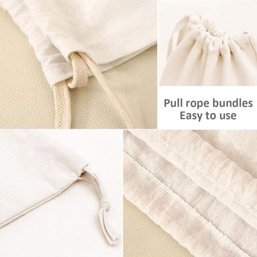 2 pcs Canvas Drawstring Laundry Bags, 60 x 48 cm — view 6