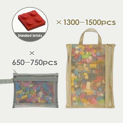 Colored Mesh Zipper Pouch Bags, 5pcs A4&5pcs A5 Toy Storage & Organization — view 4