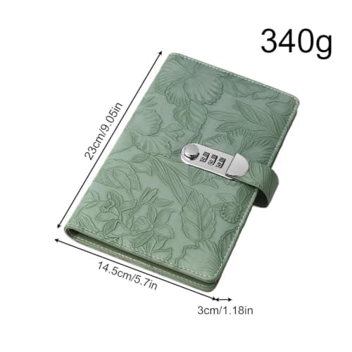 Password Lock Money Saving Binder,Secure Storage Notebook 23x14.5x3cm — view 5
