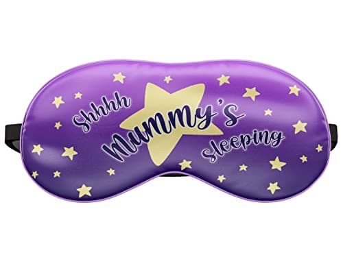 Funny Sleeping Eye Mask Soft Travel Blindfold Relax Cover Shhh Mummy's Sleeping Purple [042]