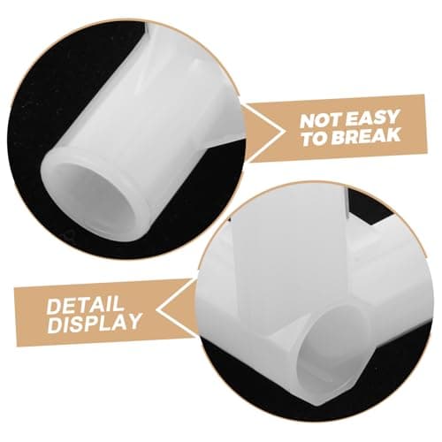 YUYUETIME 10pcs Sturdy Shoe Rack Connector with Closet Rod Tee Joint, 3-way Plastic Wardrobe Connection for Canvas Wardrobe and Dryer, Universal Compatibility with Sturdy Support, for Home — view 3