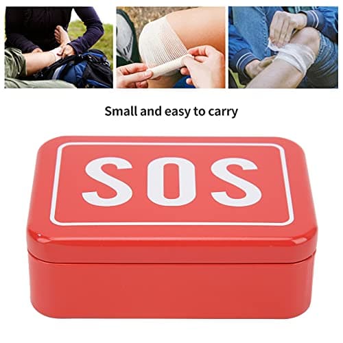 ZJchao Outdoor Emergency First Aid Box, Stainless Steel Plano Storage Box with High-Performance First Aid Kit, and Portable for Hiking, Camping, Travel or Use. — view 4