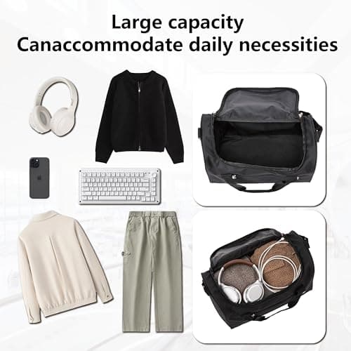 40x20x25 Ryanair Cabin Bag Lightweight Underseat Onboard Carry On Hand Luggage Flight Bag Holdall Duffle - Foldable 0.5kg 20L Red — view 5