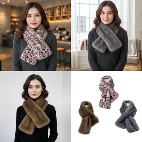 Jazuaiao Luxury Winter Shawl Scarf Unisex Plush Wrap Lightweight Warm Accessory for Travel & Cold Weather Winter Scarves for Women — view 2