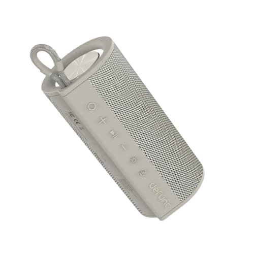DEFUNC BEAT 15 Bluetooth Speaker, 15W HD Sound, Portable Wireless, IPX7 Waterproof, Up to 6H Playtime, TWS, for Home/Party/Outdoor/Camping/Beach Essentials, Birthday Gift for Fathers Day Men (Beige)