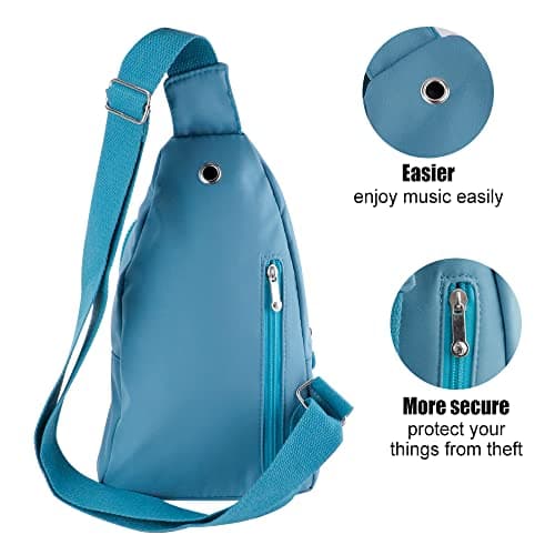 MOAMUN Small Sling Bag Women Men, Anti Theft Cross Body, Green — view 5