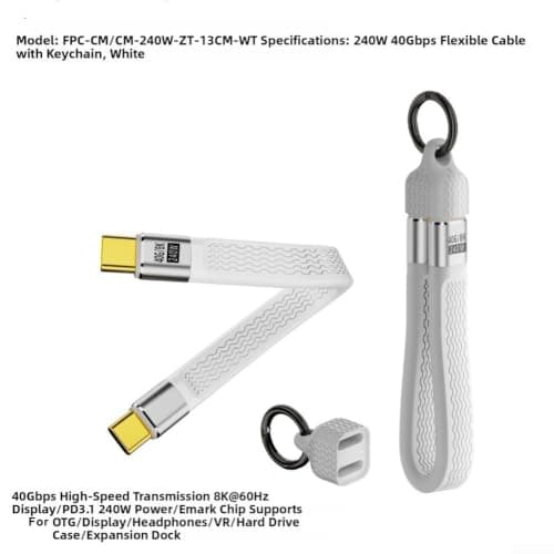 Compact USB C Charging Cable for Travel Portable(Yellow) — view 6