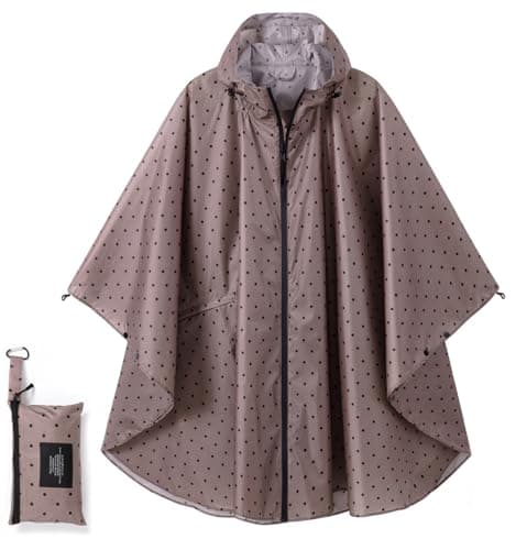 SIRMEDAL Waterproof Rain Poncho Hooded Raincoat Outdoor Cape