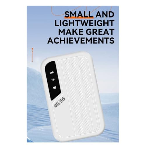 Koolenry Mobile Hotspot WiFi 4G 5G SIM Card Slot Travel 300Mbps Stable Connection Signal for 10 Devices Eurasian Support A — view 6