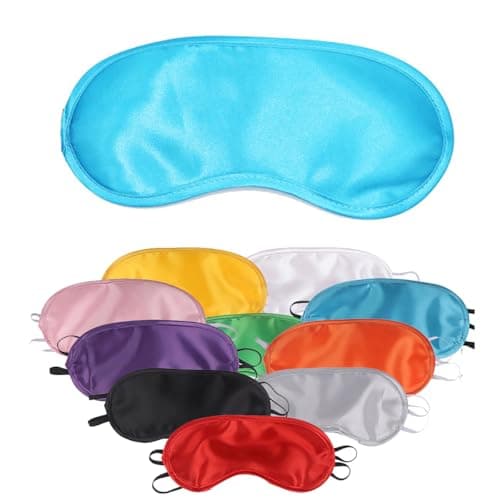 Van Der Linn Soft Eye Mask Sleeping Blindfold Travel Relaxation Comfortable Light Weight (Sky Blue Eyemask)