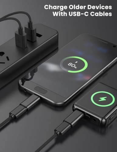 TFAK 10Pack 480 Mbps Micro USB to USB C Adapter & Mini USB to USB C Adapter — view 4