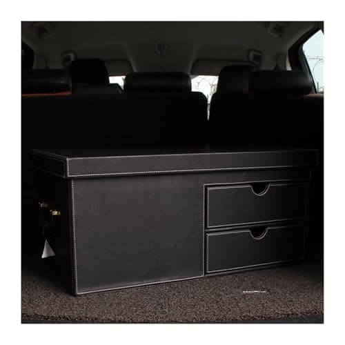 IUBGFTO 1x For Car SUV luxury Storage Trunk Footlocker Travel Organizer Box Dorm Luggage Chest — view 4