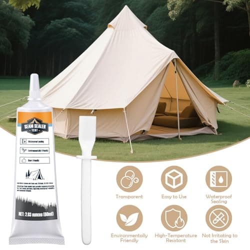 WAN2TLK 120ml Tent Seam Sealer, Repair Damaged/Seam Sealer Tent Fabric, Restore the Waterproof Barrier, for Camping/Hiking/Outdoor Gear - Clear — view 6