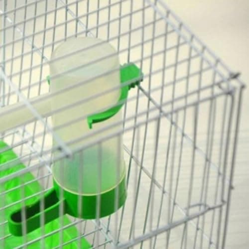10 Pack Green Plastic Bird Feeding Cup for Parrots and Small Birds — view 4