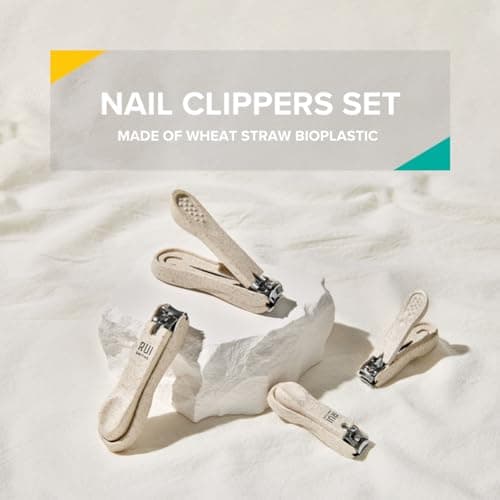 Rui Smiths CarbonConscious Nail Clipper Set of 2 for Manicure and Pedicure Grooming | Large and Small Size Cutters | Made with Wheat Straw Bioplastic — view 2