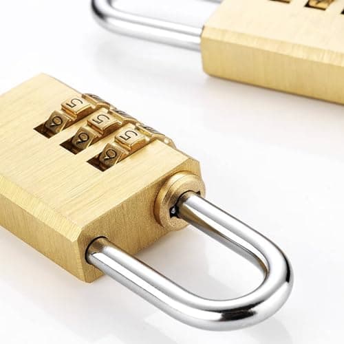 Combination Padlock - Padlock with Code 3 Digit Heavy Duty Security Padlock Luggage Lock for School Gym Locker, Shed, Cabinet, Tool Box — view 4