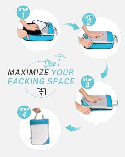 Gonex Compression Packing Cubes for Travel, Mesh Bags Luggage Organizers — view 2
