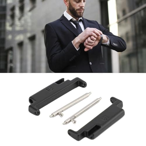 ZJchao Stainless Steel Watch Band Adapter, Metal Connection Adapter, Universal for 18-22mm Watches, Premium Replacement Adapter for Metal Watch Bands. — view 2
