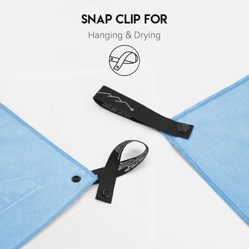 Style Slice Go Microfiber Towel - Quick-dry Lightweight Super Absorbent Travel Towel Sports Beach Gym Camping Hiking Drying Pets - Small Medium Extra Large (Light Blue, Small 100cm x 50cm)… — view 4