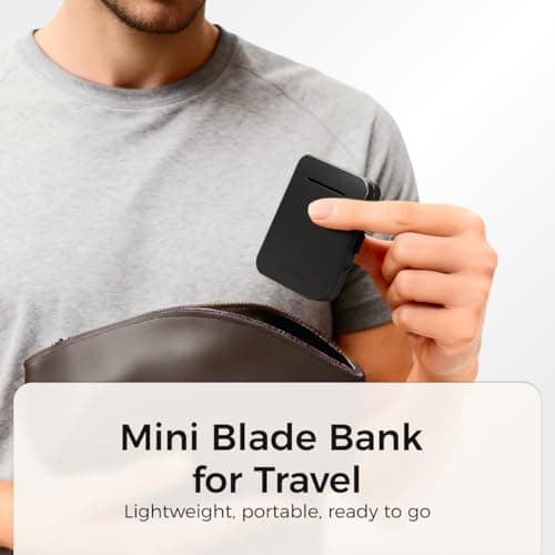 ZOMCHI Razor Blade Bank for Used Double Edge Blades, Matte Black — view 5