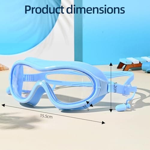 Wetopee Open Water Polarized Adult Swim Goggles, Anti Fog UV Protection No Leakage, Clear Vision Easy Adjustable Swimming Goggles for Men Women Teenagers — view 2