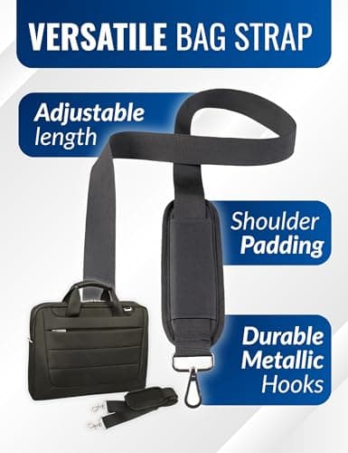 Replacement Handbag Straps - Black Universal Shoulder Strap for Bags — view 2