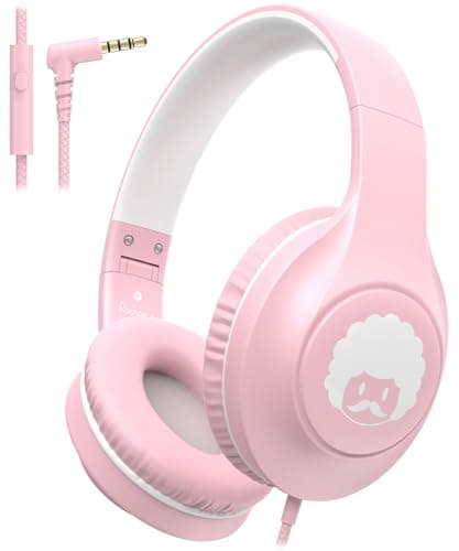 Rockpapa C24 Kids Headphones Wired with Microphone for School 3.5mm Jack