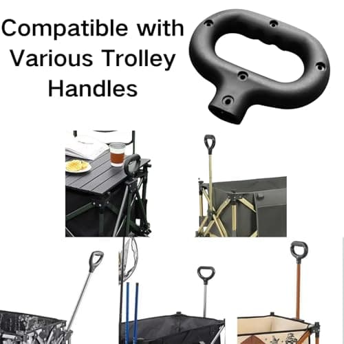 Folding Cart Handle Replacement Trolley Attachment Spare Part — view 2