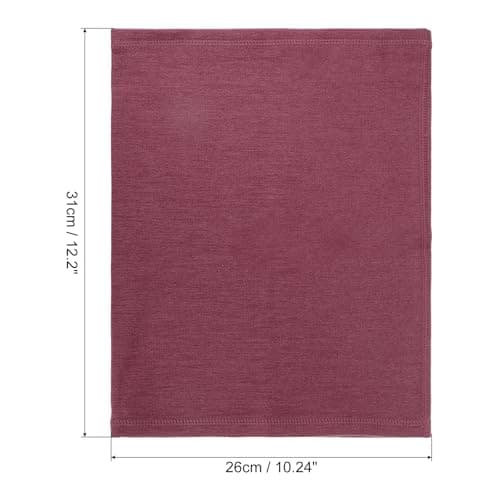 PATIKIL Winter Neck Warmer, 2 Pack Windproof Neck Gaiter Cold Weather Scarf Face Covering Ski Gaiter for Men Women, Wine Red — view 2