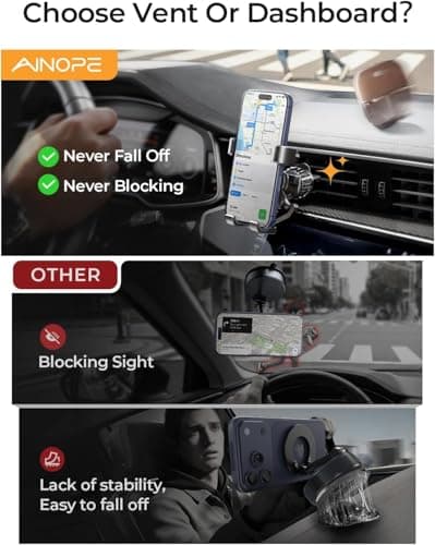 AINOPE Car Phone Holder Air Vent Mobile Phone Holder for Car Air Vent — view 5