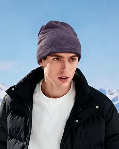 Clakllie Warm Polar Fleece Neck Gaiter Thermal Snood for Men Winter Face Mask Windproof Bandana Adjustable Face Covering Scarf for Skiing Motorcycle Outdoor Sports Running Cycling,HB25W1-Purple — view 2
