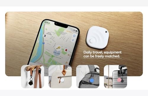 InCard Tagigo Tracker - Works withGoogle's Find Hub (Find My Device), Replaceable Battery, Ideal for Wallets, Keys, Bags, Luggage (Android Only - Pink) — view 6
