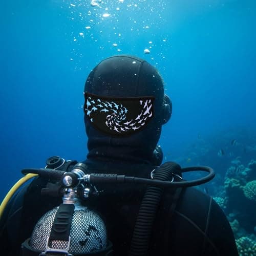 CIMAXIC Double Layer Rear Mask with Adjustable Fit for Snorkeling Diving — view 5