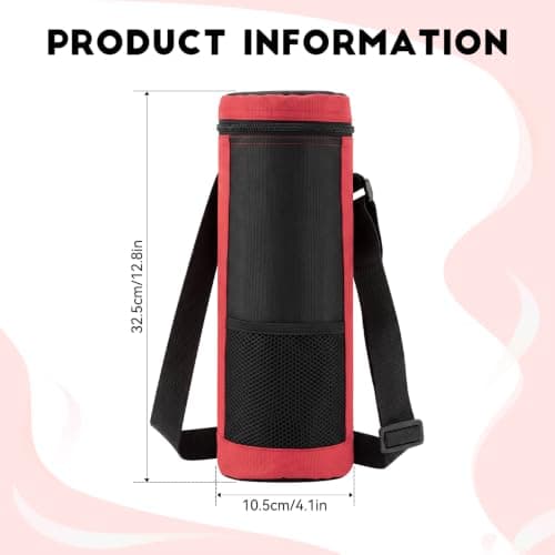 DirkFigge Wine Cooler Bag Insulated Bottle Bag Single Wine Bottle Cooler — view 2