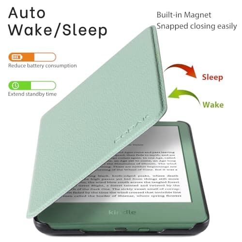 CoBak Case for Amazon 6" Kindle 11th Gen 2024/2022, Matcha Green — view 4