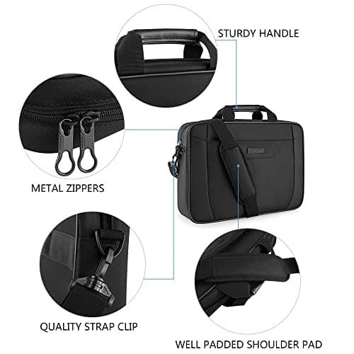 KROSER Laptop Bag 15.6 Inch Briefcase Laptop Shoulder Messenger Bag Office — view 4