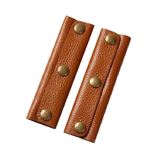 QOTSTEOS 2pcs Handbag Handle Covers, Luggage Wrap Protector PU Leather For Tote