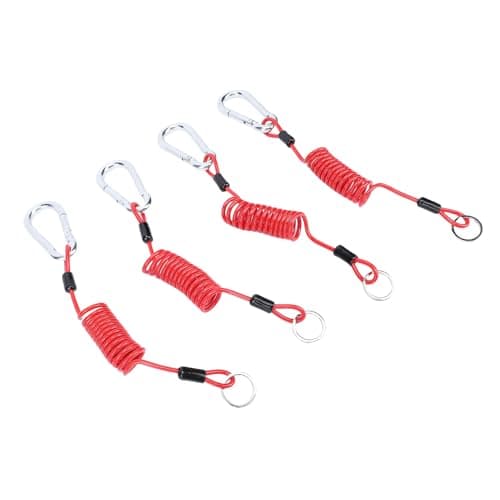 CCYLEZ 4FT Breakaway Trailer Cable, Heavy Duty Spring Wire