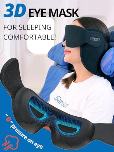 SARISUN Airplane Travel Pillow for Different Heights, Stable Head Support — view 4