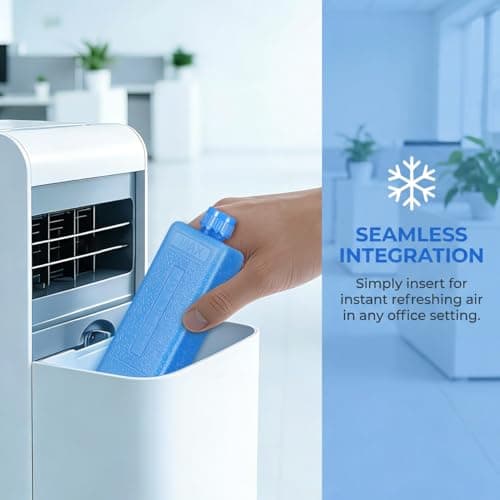 DOITOOL 8 Pack Mini Ice Packs, Refillable Freezer Blocks for Air Coolers — view 2
