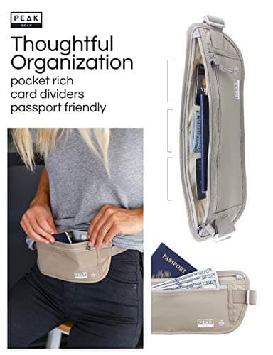 Thin Profile Money Belt w/Theft Insurance and Lost & Found Service - RFID Block Liner Built-in - Rated for Security, Quality and Ease of Travel — view 3