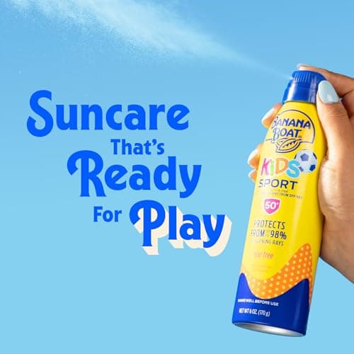 Banana Boat Sunscreen Kids Sport, Tear-Free Broad Spectrum Sunscreen Spray - SPF 50-6 Ounce Twin Pack — view 2