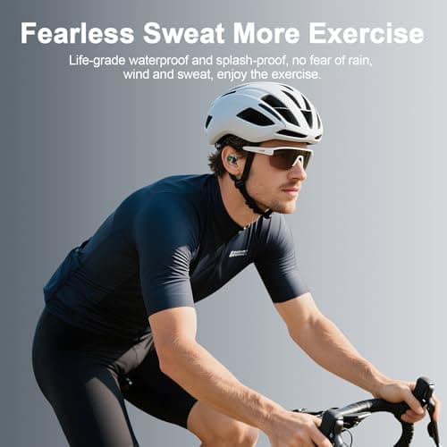 PIAAUORRS Wireless Earbuds, Bluetooth 5.4 Headphones in Ear with Mic HiFi Stereo Noise Reduction, Wireless Earphones IP7 Waterproof Touch Control LED Display Headset USB-C — view 5